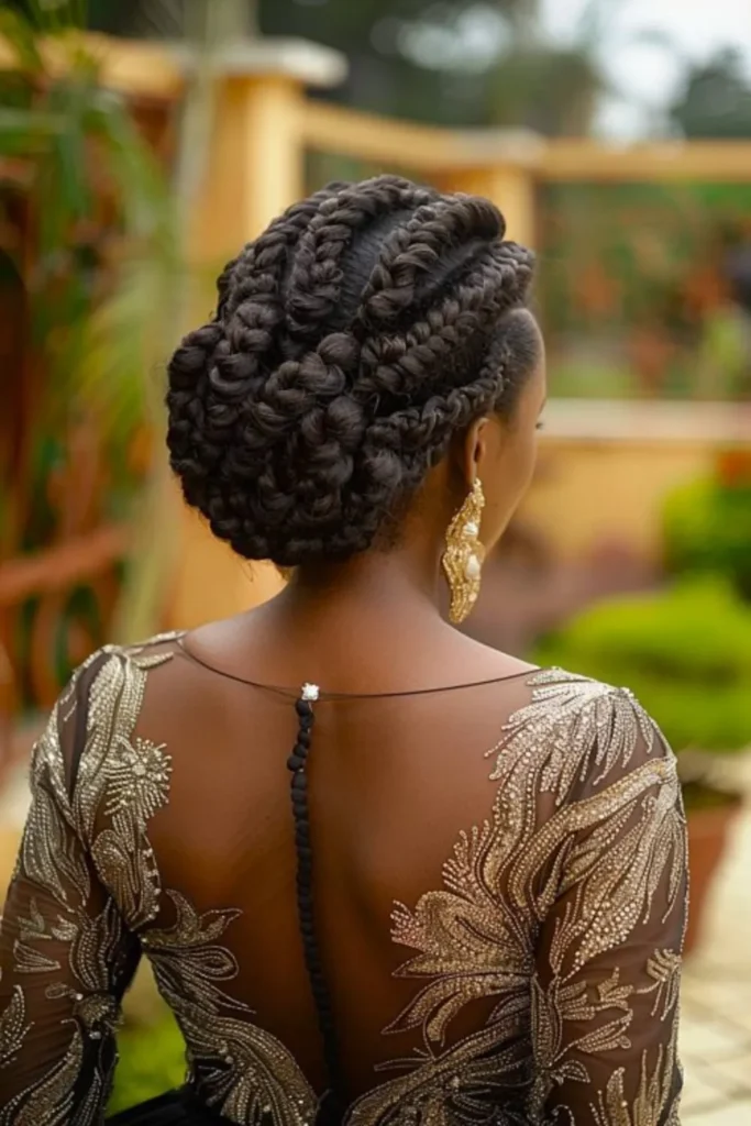 Bridesmaid Updo for Black Women