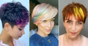 Colorful Pixie Cut