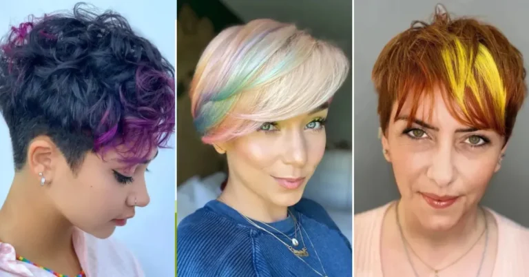 Colorful Pixie Cut