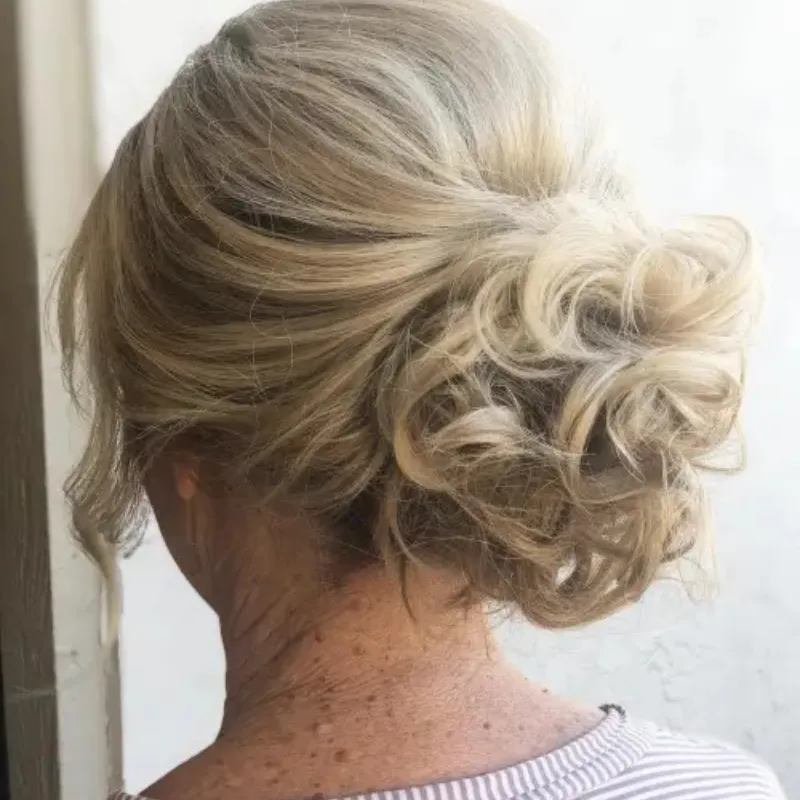 Curly Bun Hairstyle