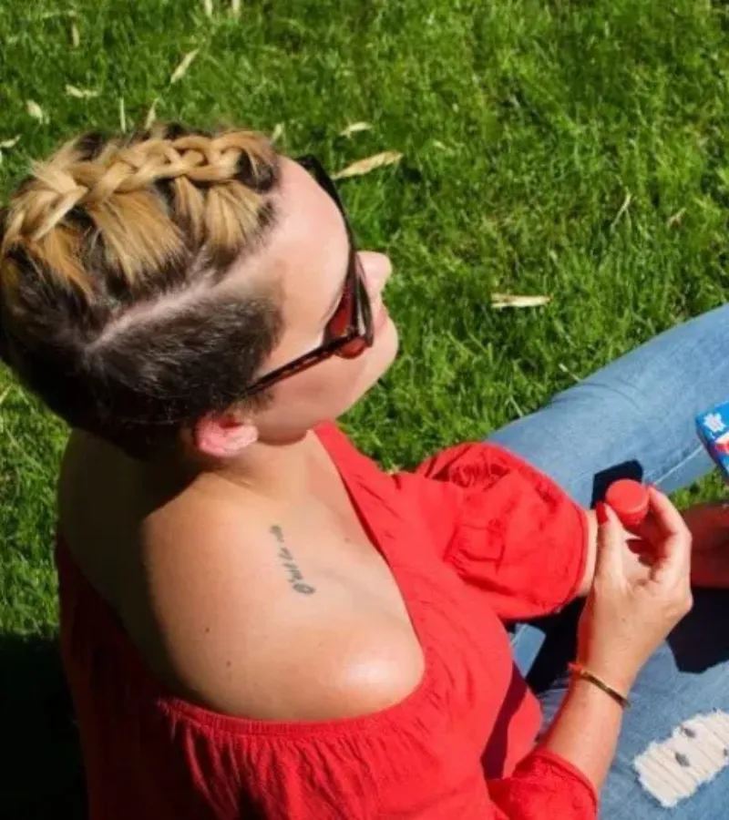 Dutch-Braided Mohawk