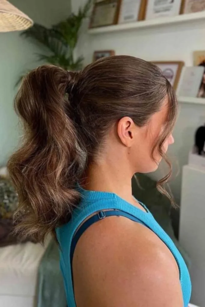 Easy Ponytail with Thick Waves