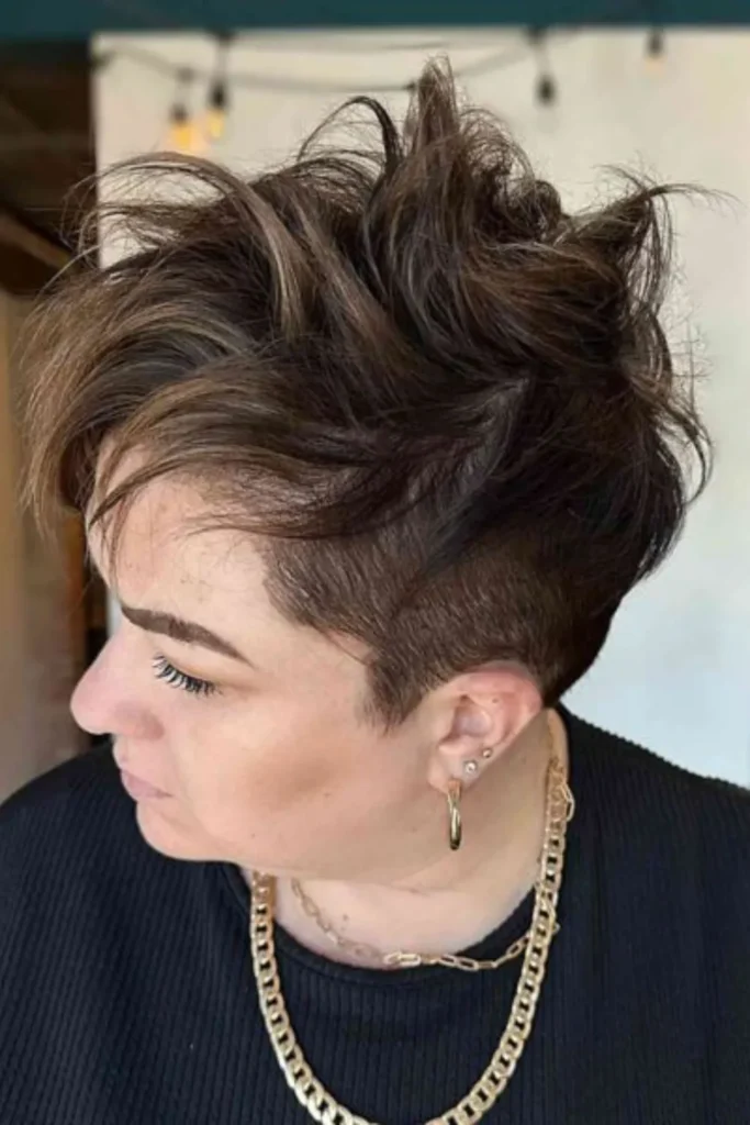 Edgy Pixie with Shaved Sides