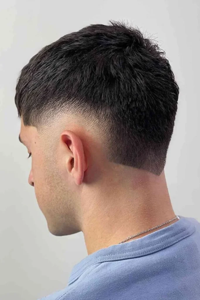Faux Hawk with Burst Fade