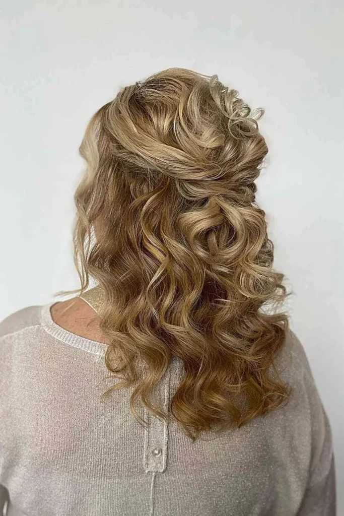 Formal Overlap Half-Up with Loose Curls