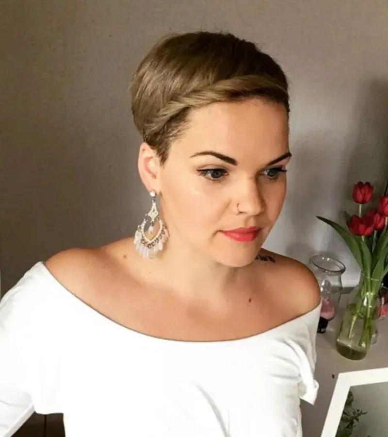 Formal Pixie Cut with Hairband