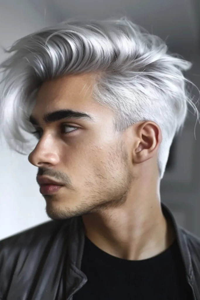Frost-Kissed Side Part