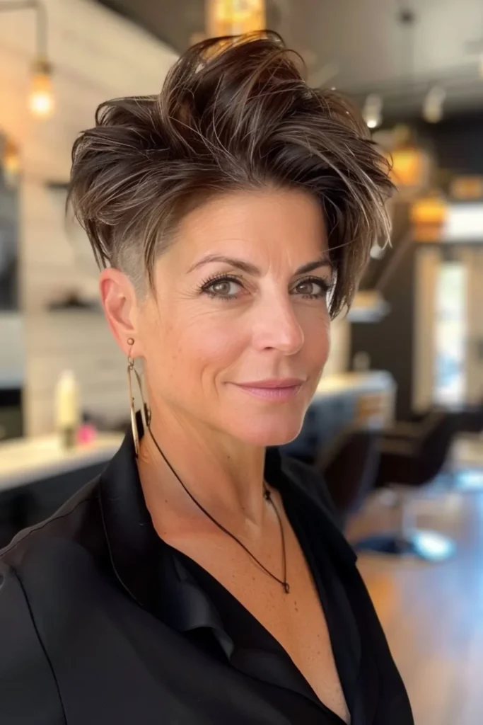 Funky Pixie Cut for Women Over 40