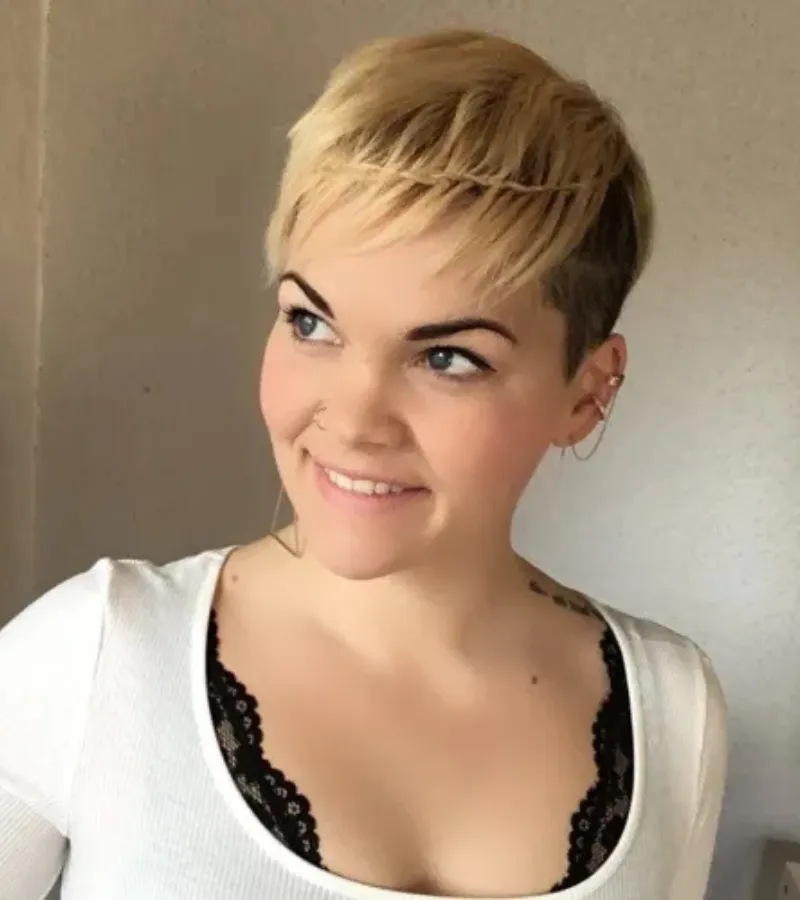 Half-Braided Bangs
