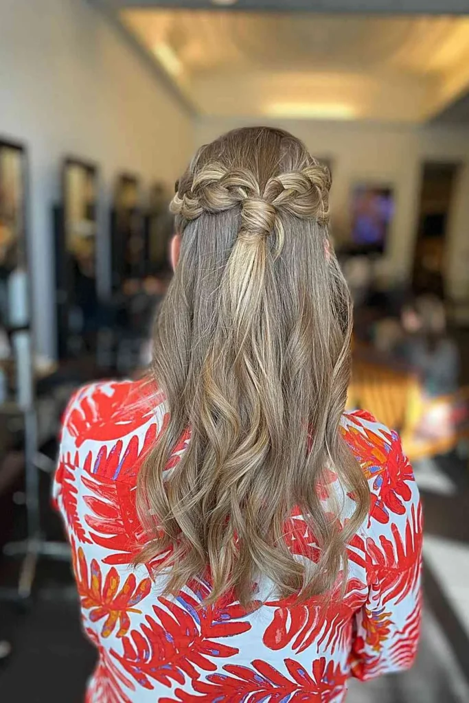Half Upstyle with Pull-Through Braid