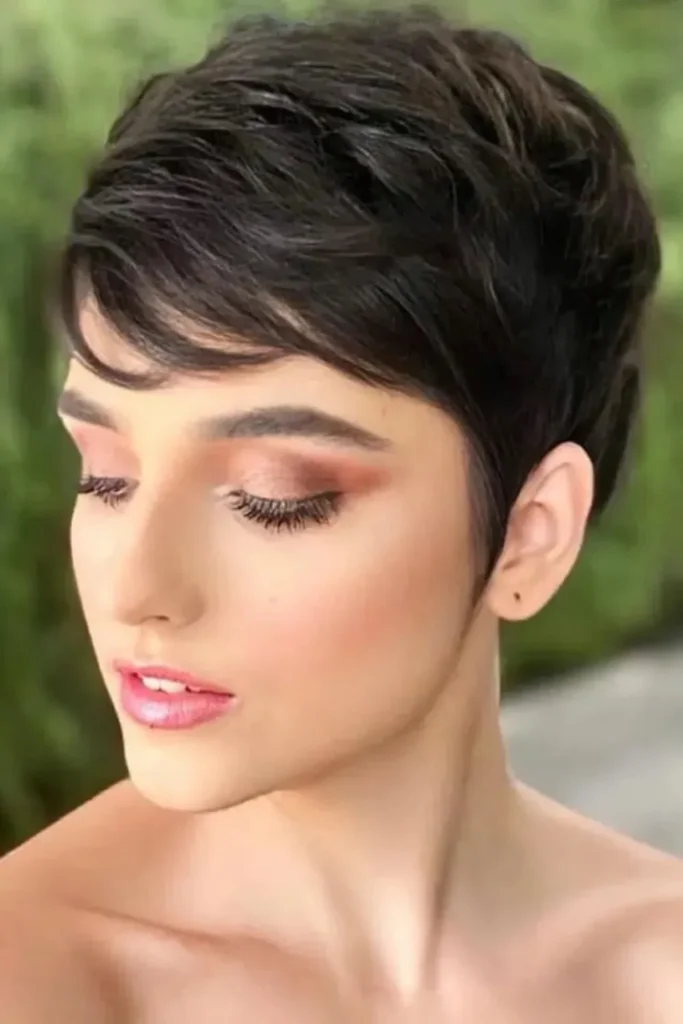 Layered Pixie Cut With Bangs