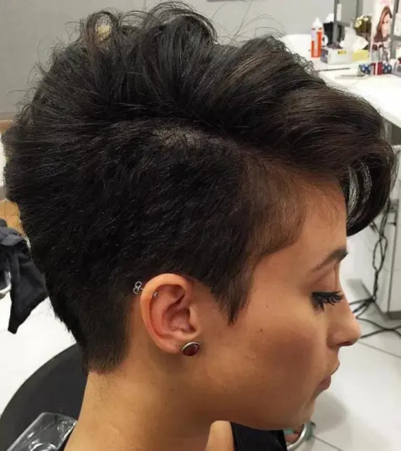 Long and Side-Parted Pixie