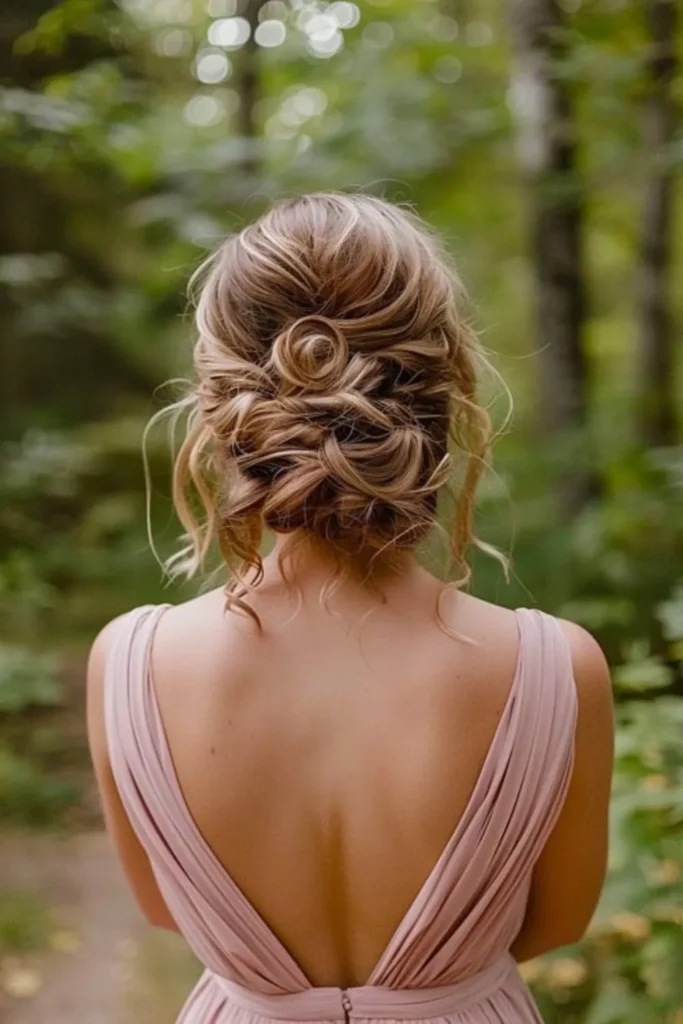 Loose Updo for Bridesmaids