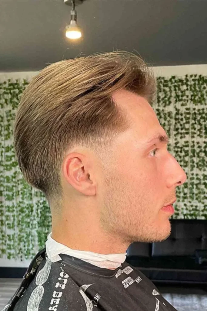Low Faded Blonde Brush Back
