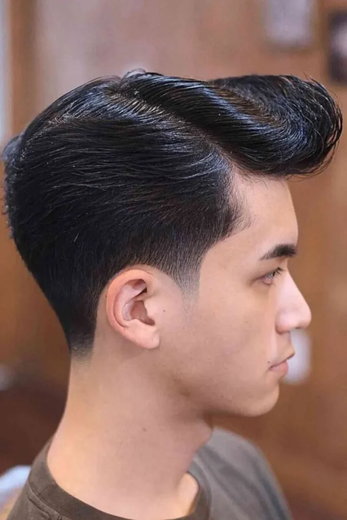 Low Faded Side Part Hairstyle