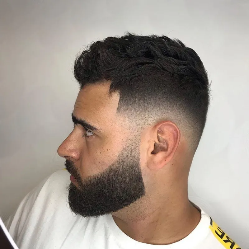 Low Skin Fade with Beard