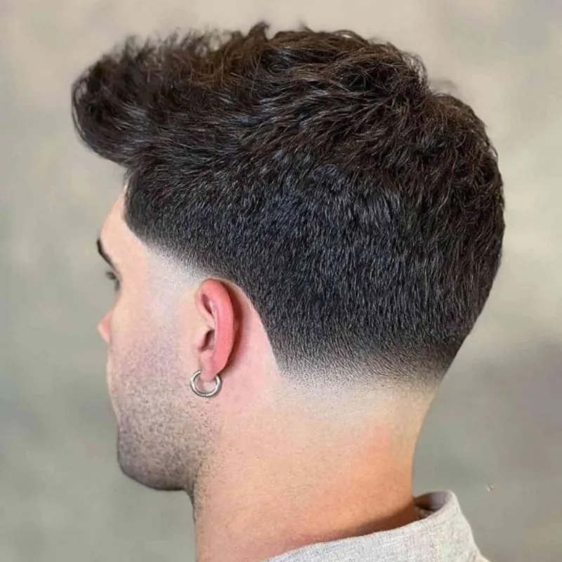 Low Skin Taper Fade for Thick Hair