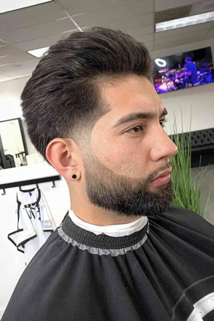 Low Taper with Beard Fade