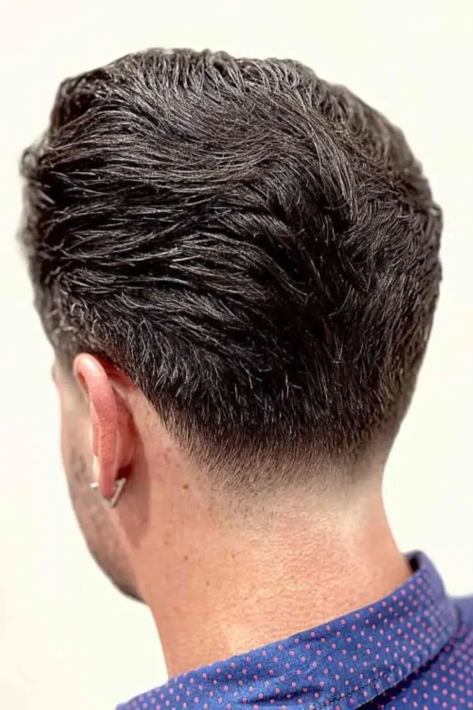 Low Tapered Fade with Square Layers