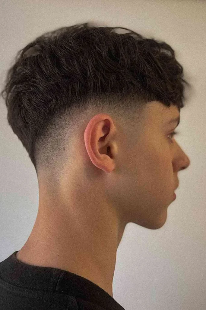Messy French Crop with Low Fade
