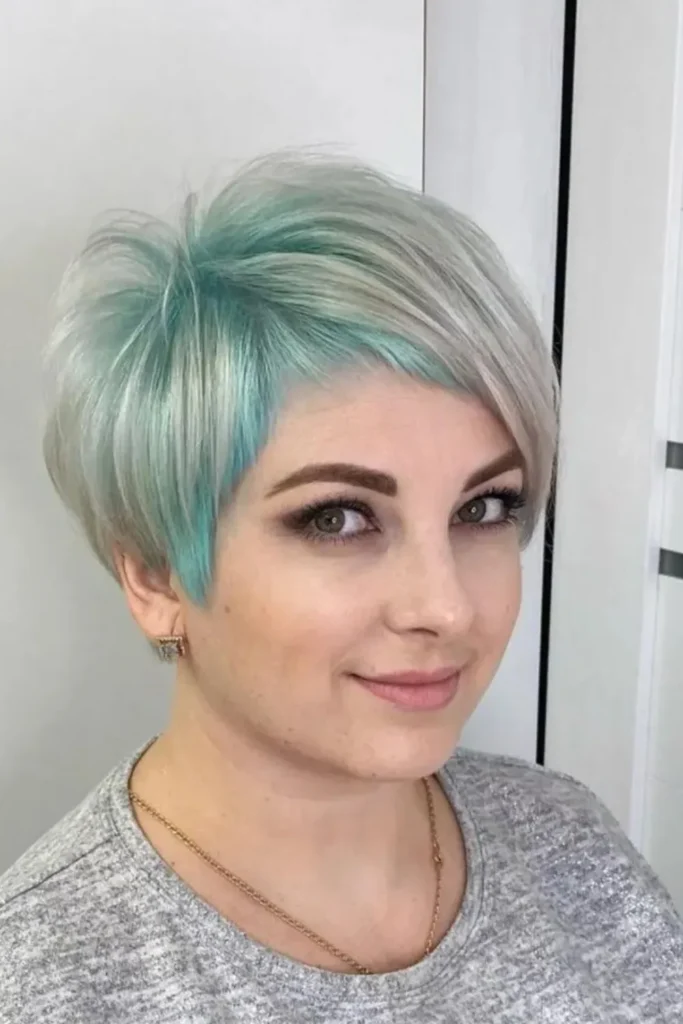 Multi Colored Pixie With Bangs