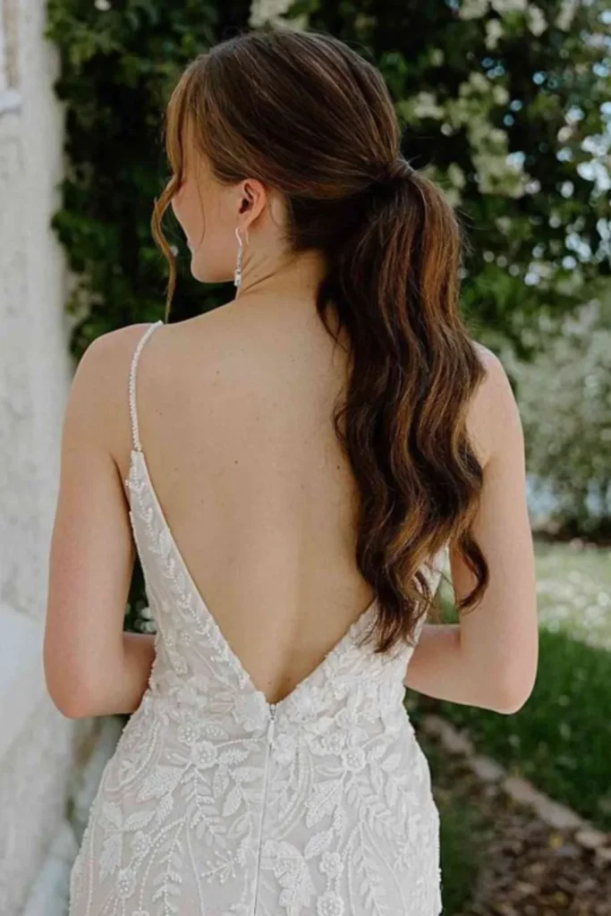Romantic Low Pony for Long Hair