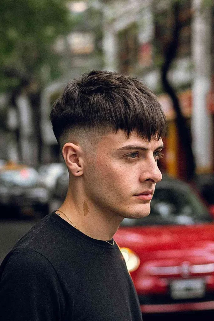 Short Crop with Choppy Layers and Bangs