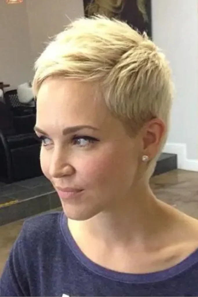 Short Spiky Pixie Cut With Bangs