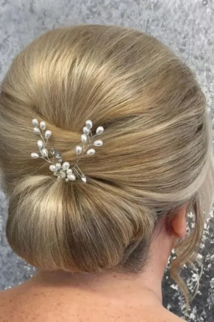 Sleek Chignon with a Clip