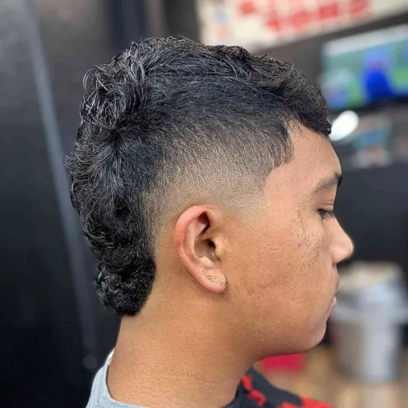 Textured Burst Taper Fade Style