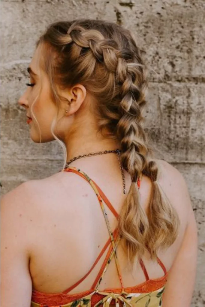 Tousled French Braid Hairstyle