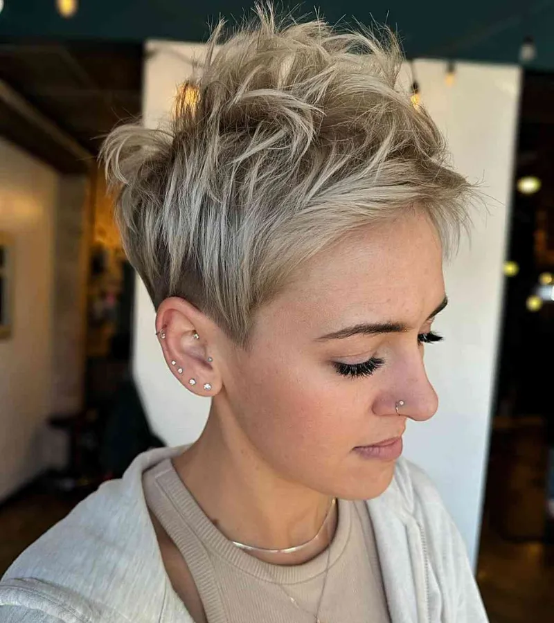 Tousled Pixie with an Undercut