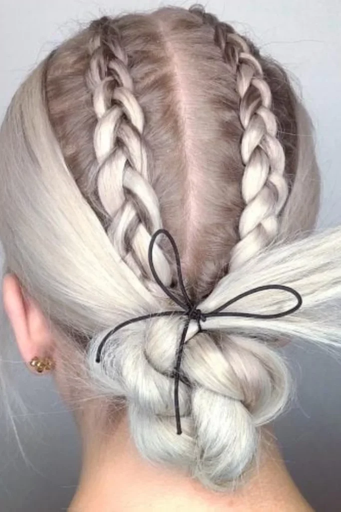 Twisted French Braid Updo