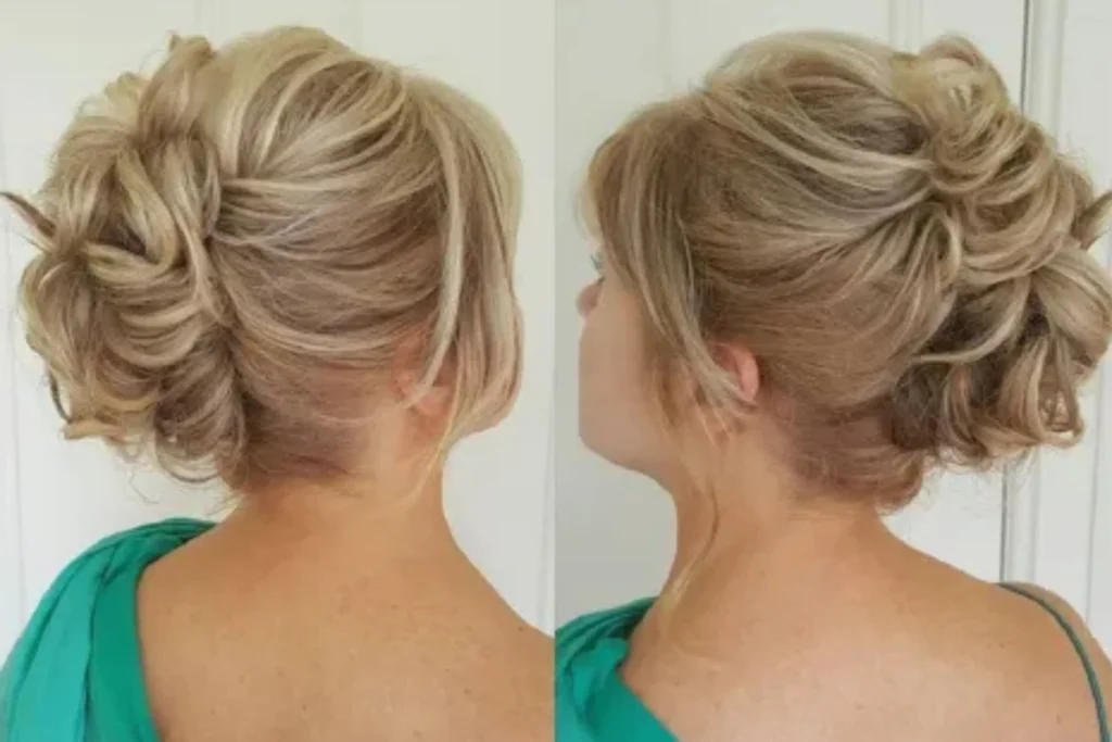 Updo with Loose Front Strands