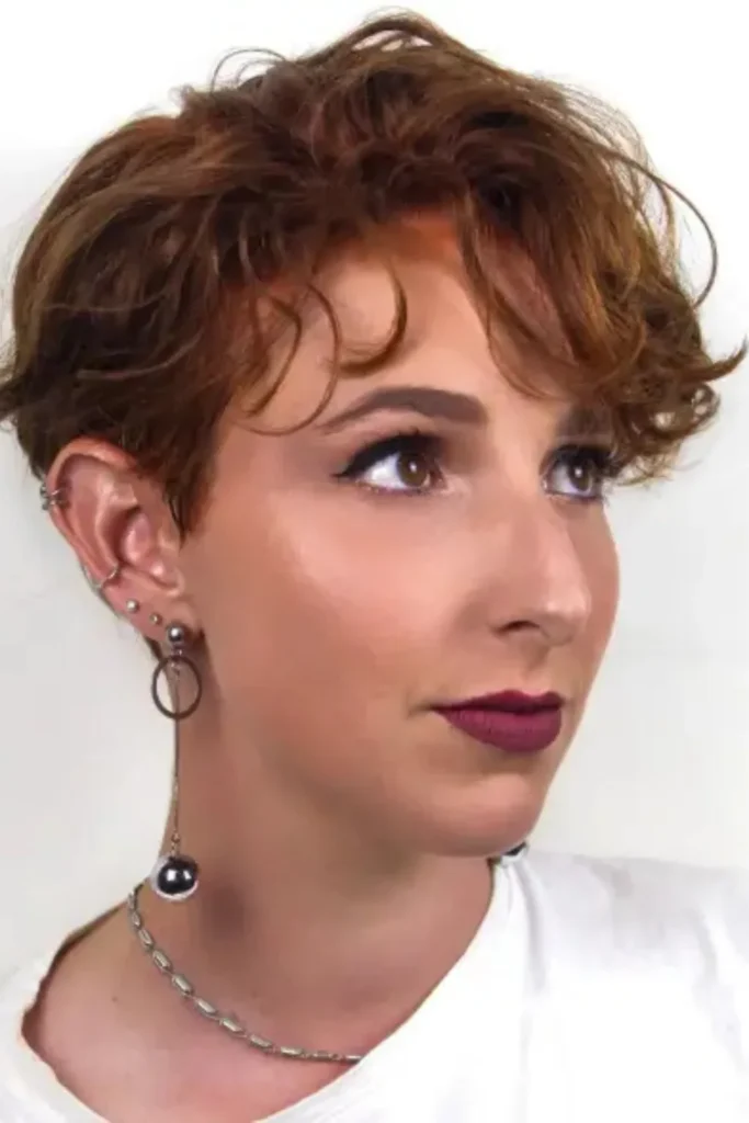 Wavy Pixie Hairstyle