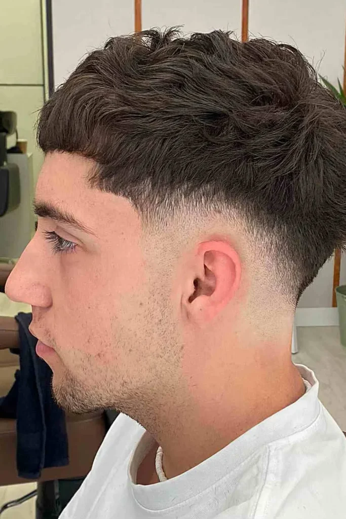 Wavy Short French Crop with Faded Sides