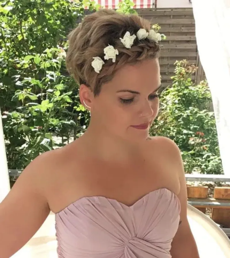 Wedding Pixie Cut Updo