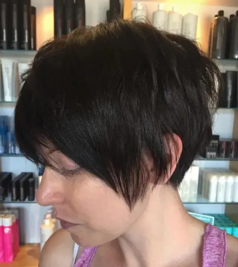 With Thick Side Bangs