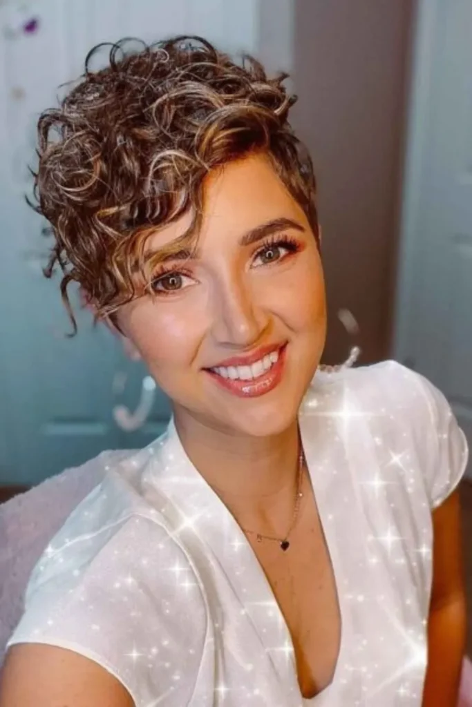 Pixie Cut for Messy, Curly Hair