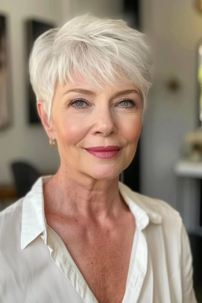 Modern Layered Pixie Cut for Fine, Thin Hair