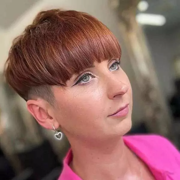 Undercut with Choppy Bangs