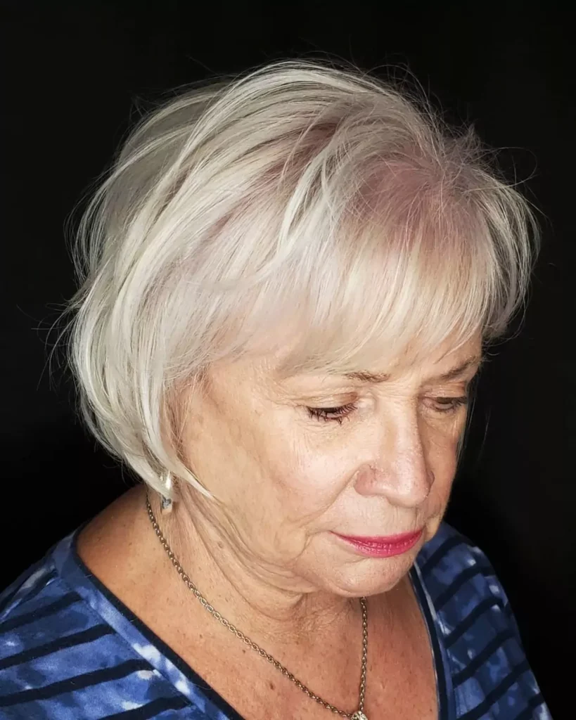 Youthful Short Bob with Bangs