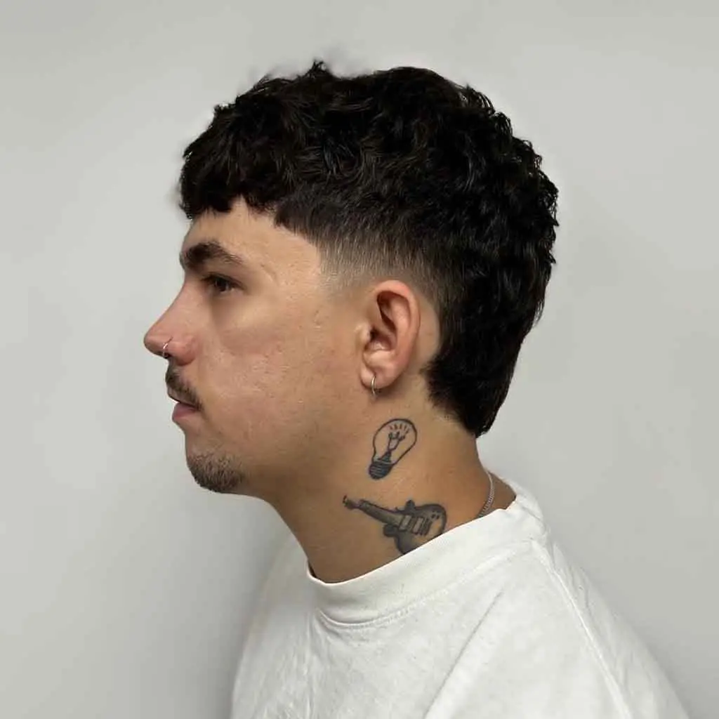 Choppy Mullet Wolf Cut on Thick Black Hair