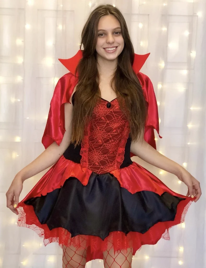 Crimson Queen: Bat Skirt & Lace-Up Bodice