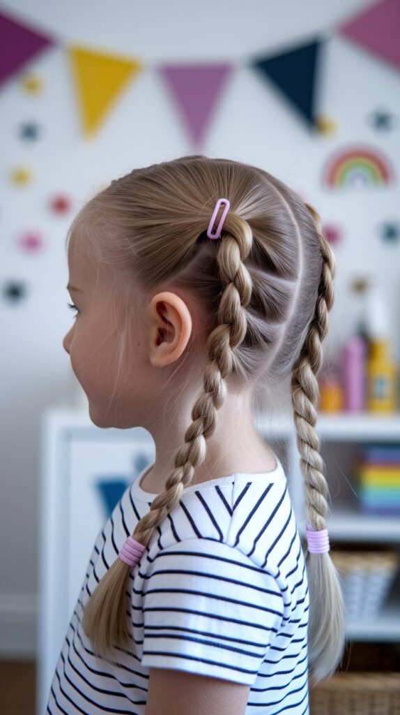 Double Twist Rope Braid Ponytail