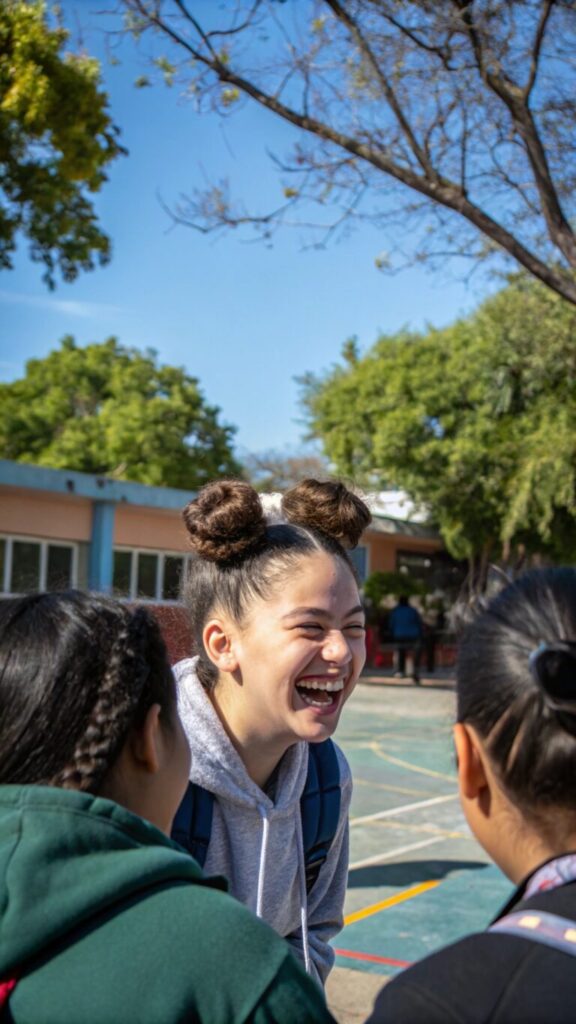 Half-Up Space Buns