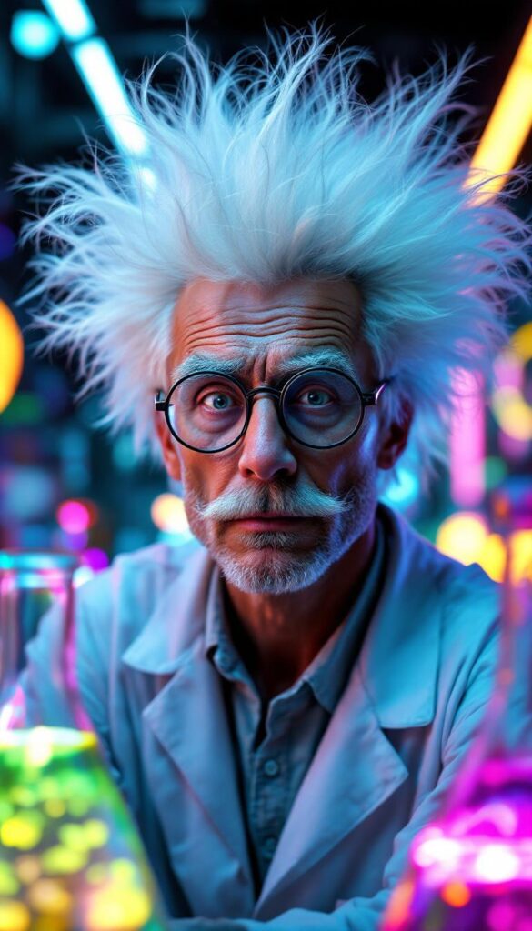 Mad Scientist Wild Hair