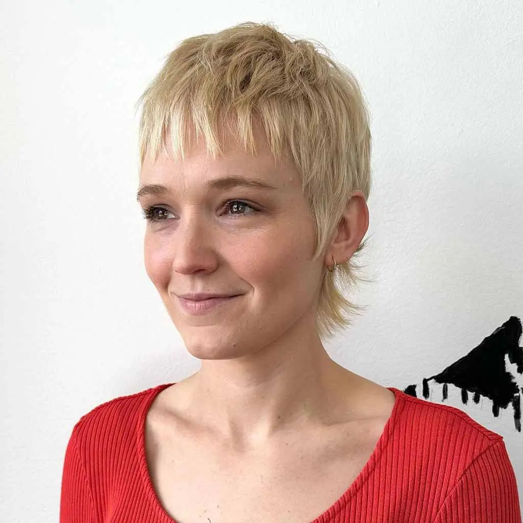 Razor Pixie Wolf Cut With Defined Bangs