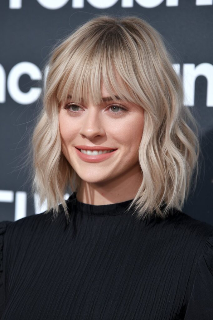 Soft Rounded Kitty Cut with Face-Framing Bangs