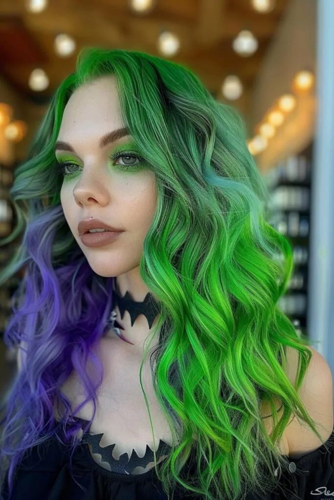 Green Halloween Hair Color